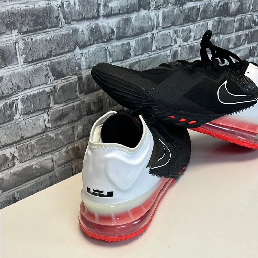 Nike LeBron XVIII 18 Low Heart of Lion Black‎ White Crimson